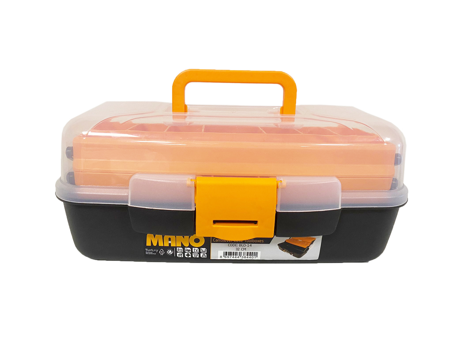 Kalapakki Mano 14" Cantilever 2 lokerikkohyllyä