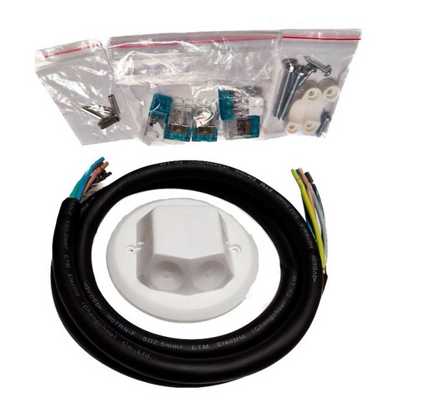 Asennustarvikepakkaus Onnline IP44 rasiankansi+kaap+liittim