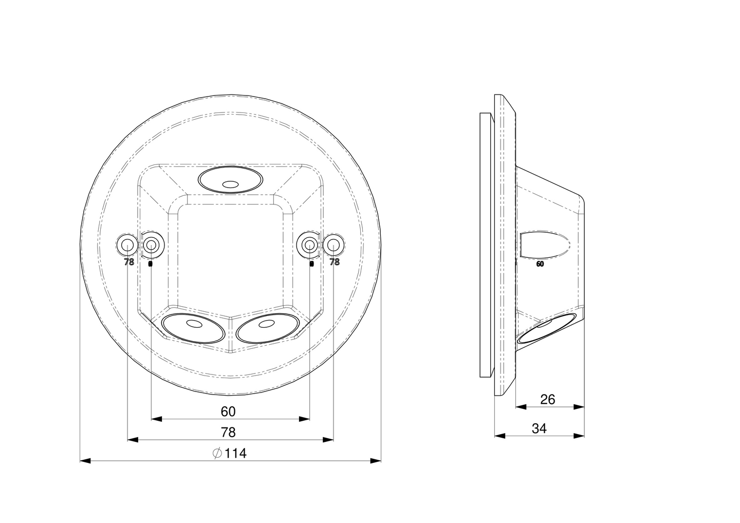 Asennustarvikepakkaus Onnline IP44 rasiankansi+kaap+liittim