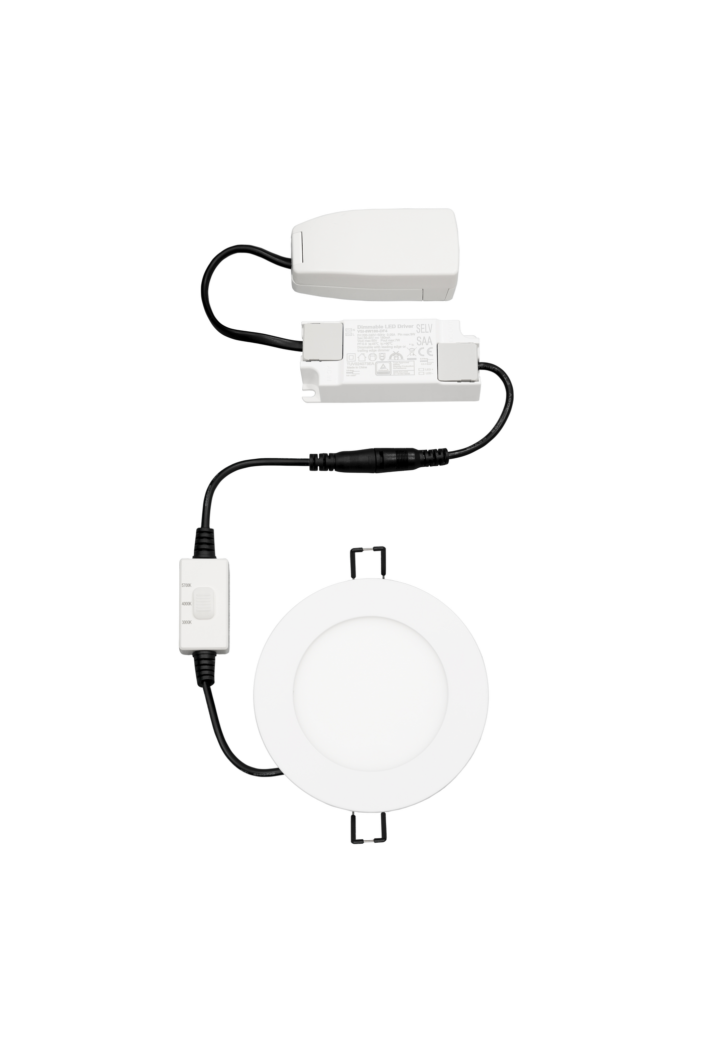 Alasvalo Onnline Onnslim Ii D120 IP44 430lm 7W 3CCT dim valkoinen