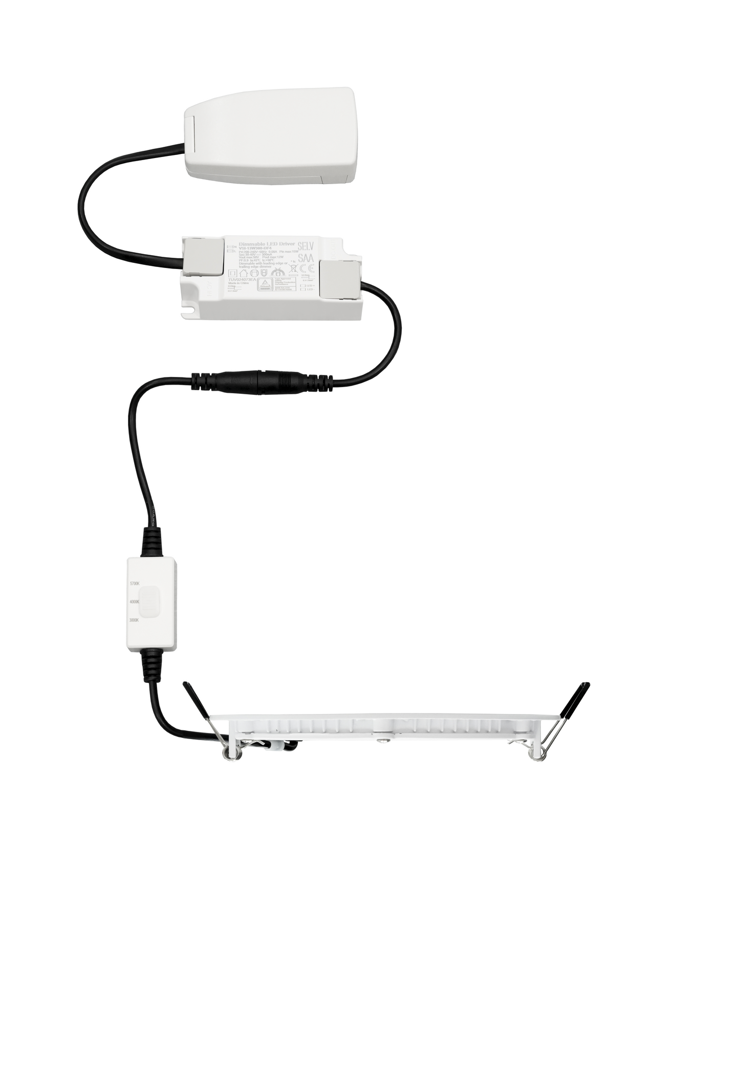 Alasvalo Onnline Onnslim Ii D170 IP44 810lm 12W 3CCT dim valkoinen
