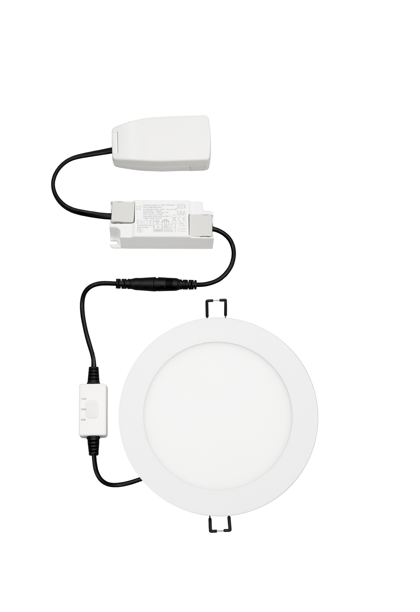 Alasvalo Onnline Onnslim Ii D170 IP44 810lm 12W 3CCT dim valkoinen