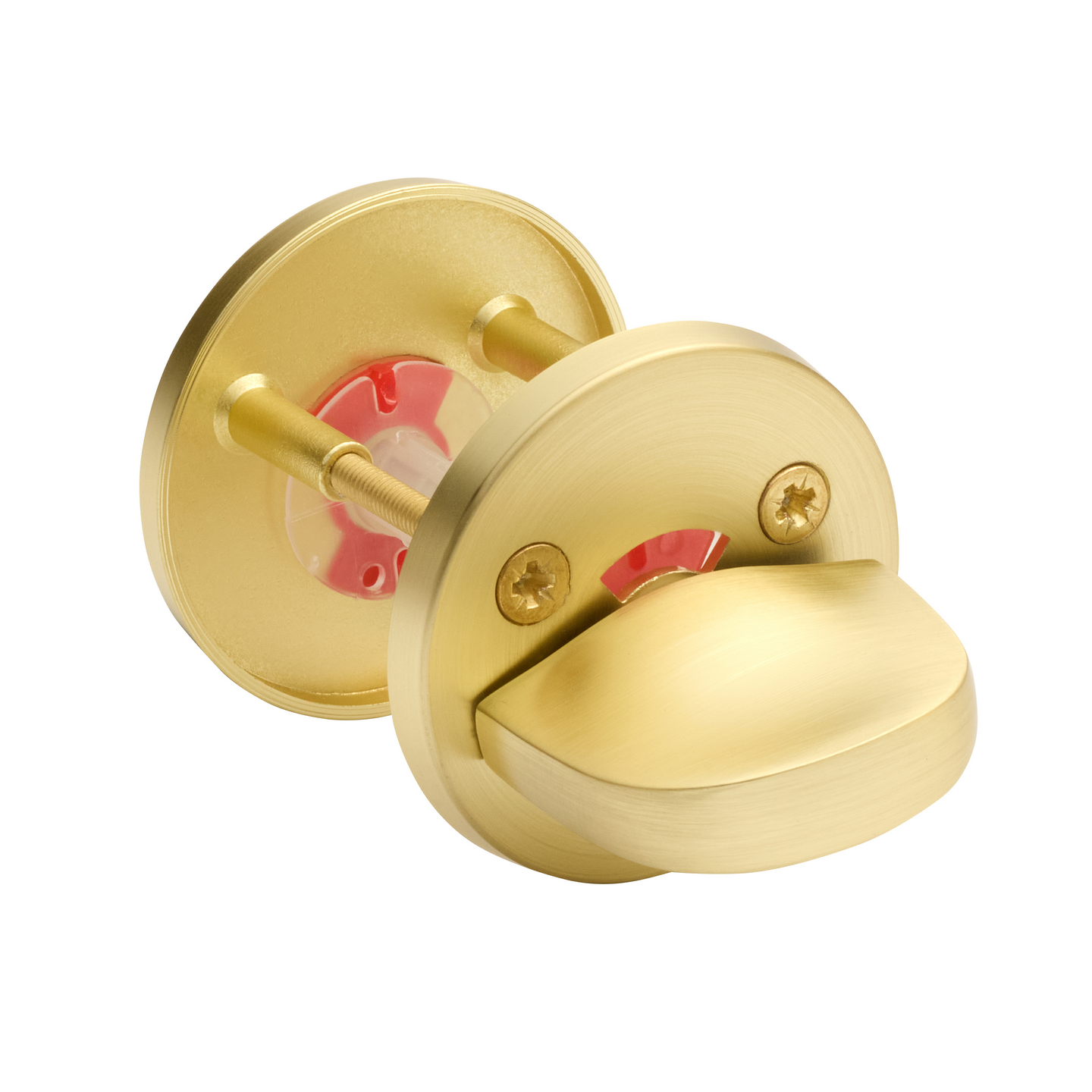 Wc-vääntönuppi Cello Dot harjattu messinki