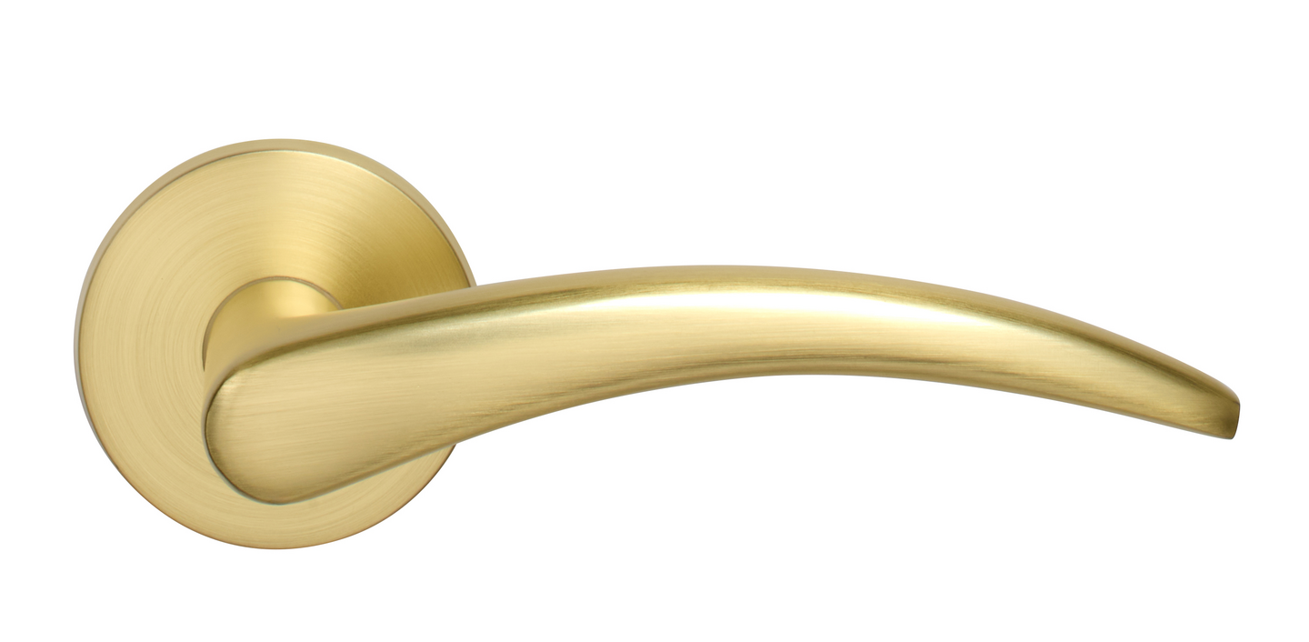 Sisäovenpainike Cello Wave harjattu messinki