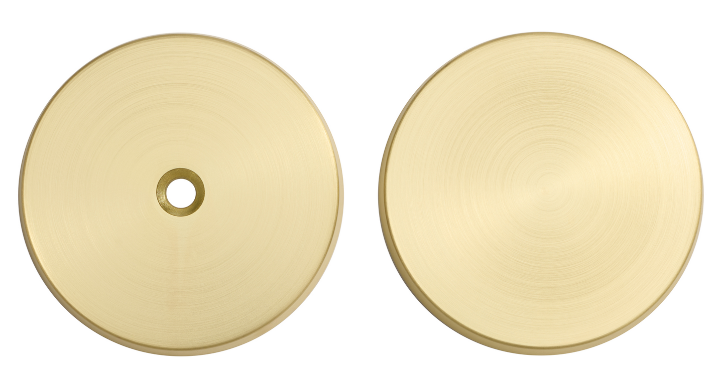 Peitekilpi Cello Dot harjattu messinki