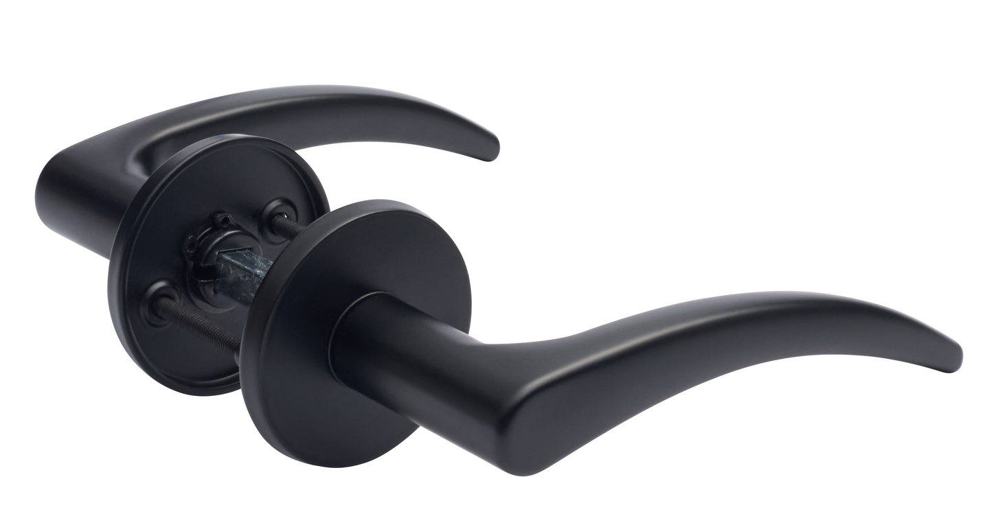 Sisäovenpainike Cello Wave mattamusta