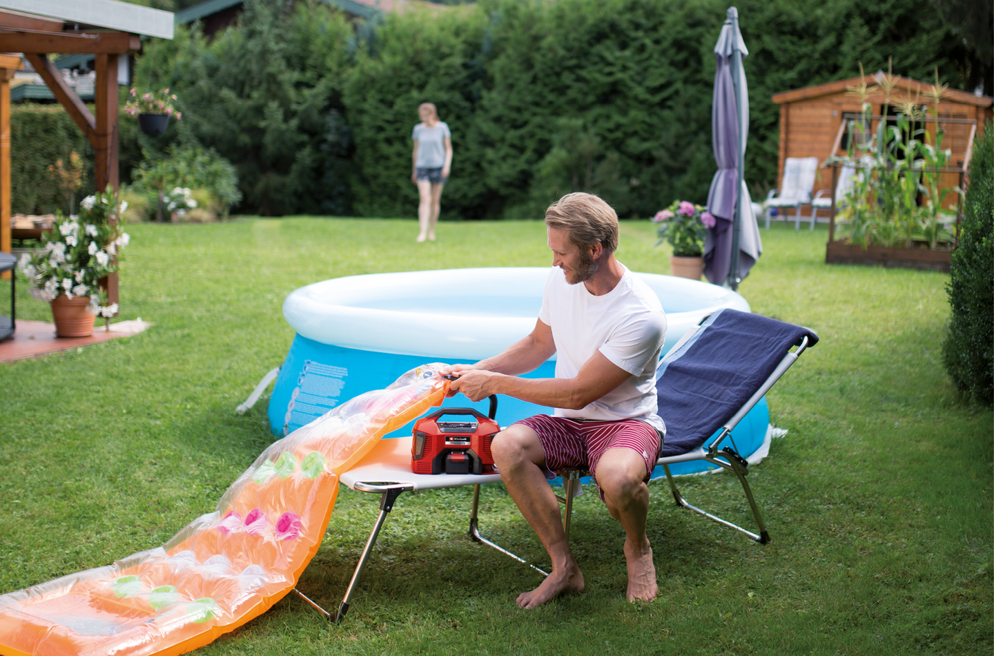 Akkukompressori Einhell Power-X-Change Pressito 18/25 Solo