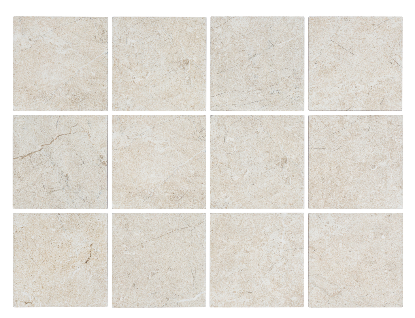 Lattialaatta Limestone 10x10 Sand 1m²