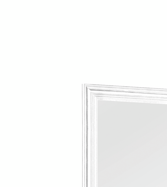 Peili M&M Bea 30x120cm valkoinen oviripustuksella