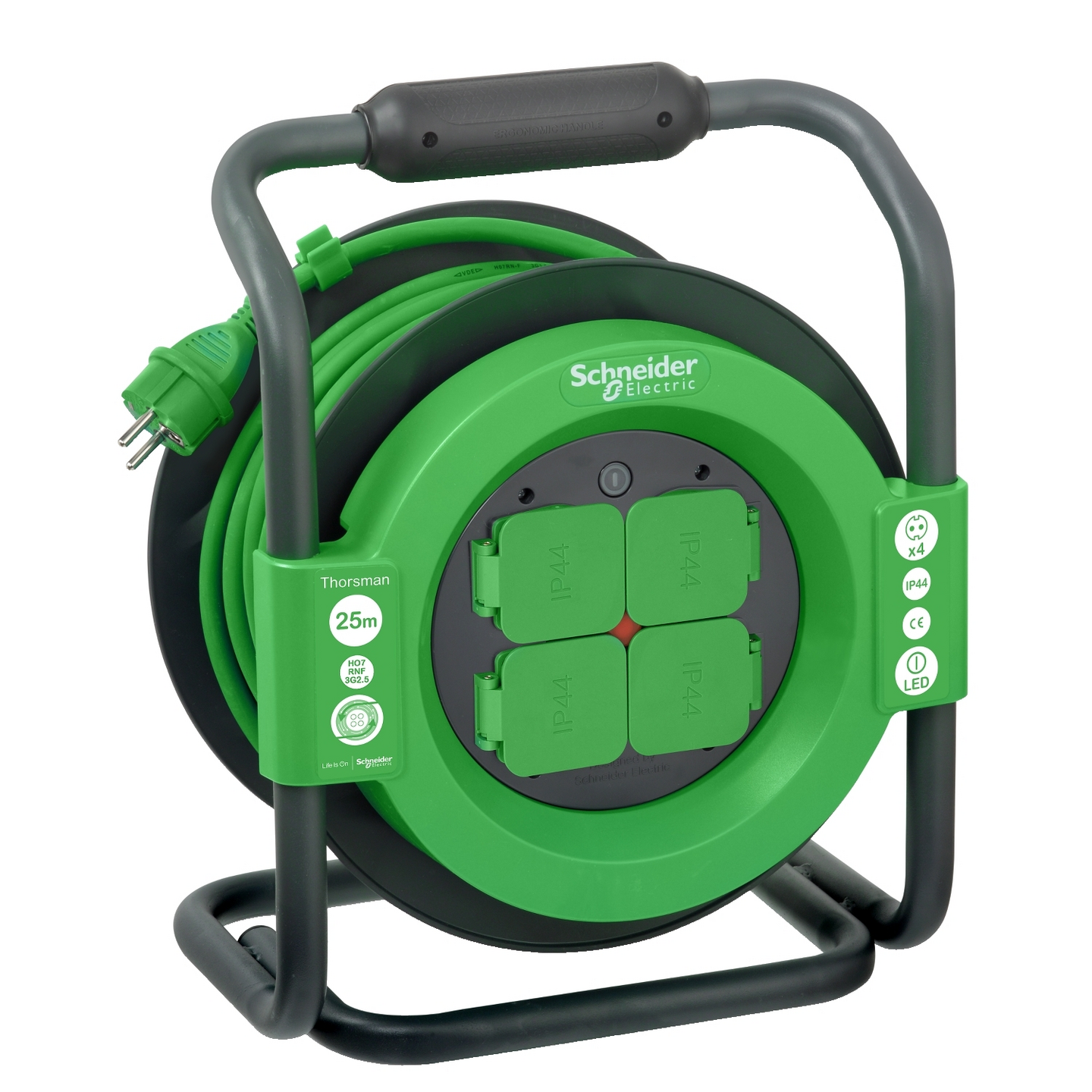 KABELVINDA SCHNEIDER ELECTRIC 25M HO7RNF 3G2.5, IP44 SCHUKO