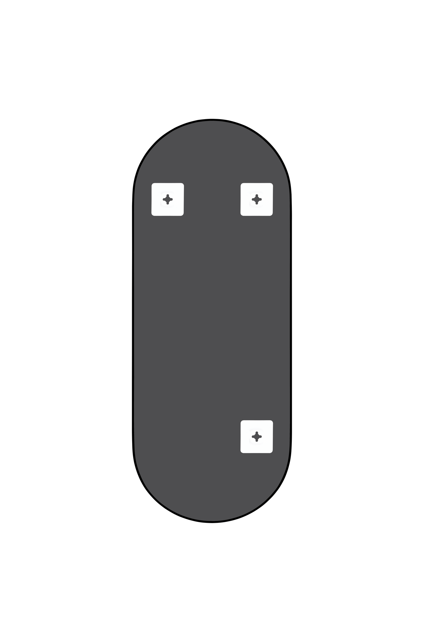 Peili M&M Josie 30x70cm musta