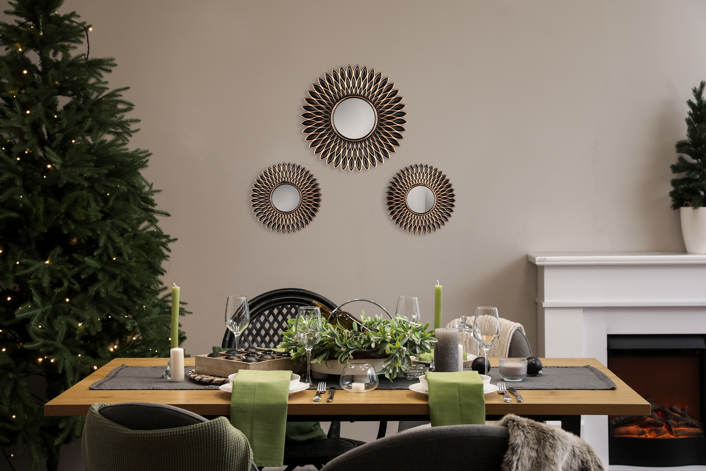 Peilisetti M&M Amanda 3-pack musta/kulta