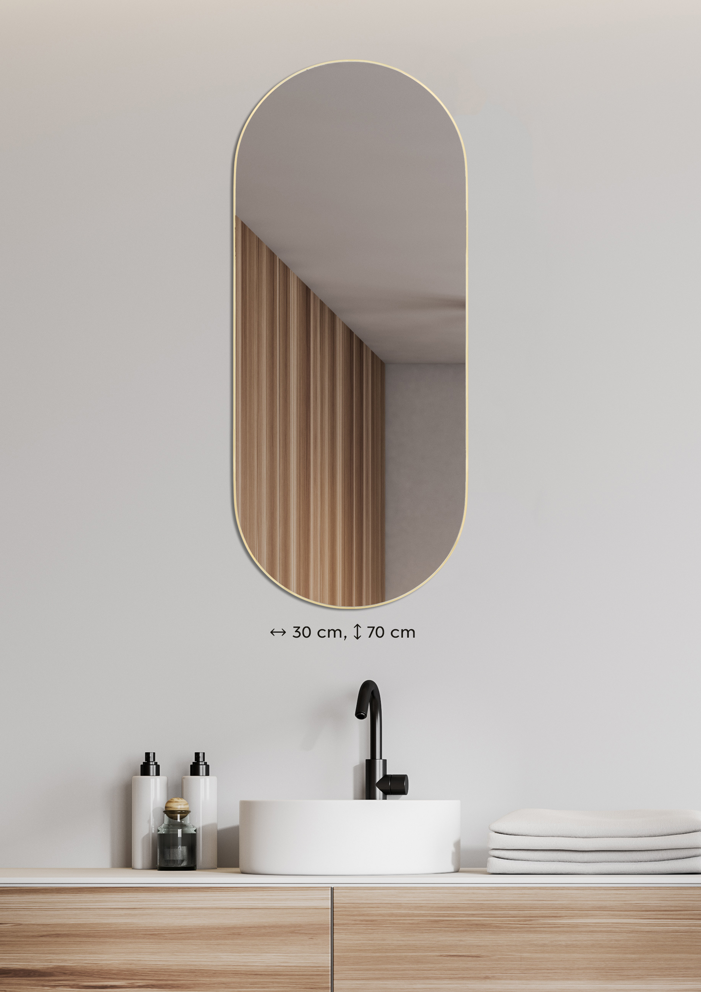 Peili M&M Josie 30x70cm kulta