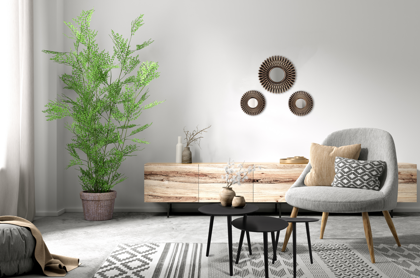 Peilisetti M&M Amanda 3-pack musta/kulta