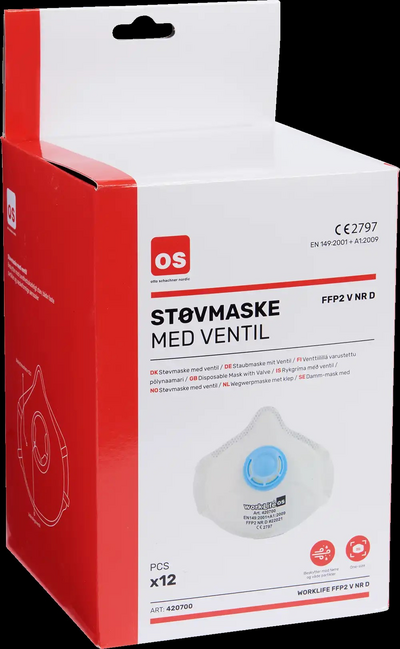 Hengityssuojain OS FFP2 Venttiilillä 12kpl