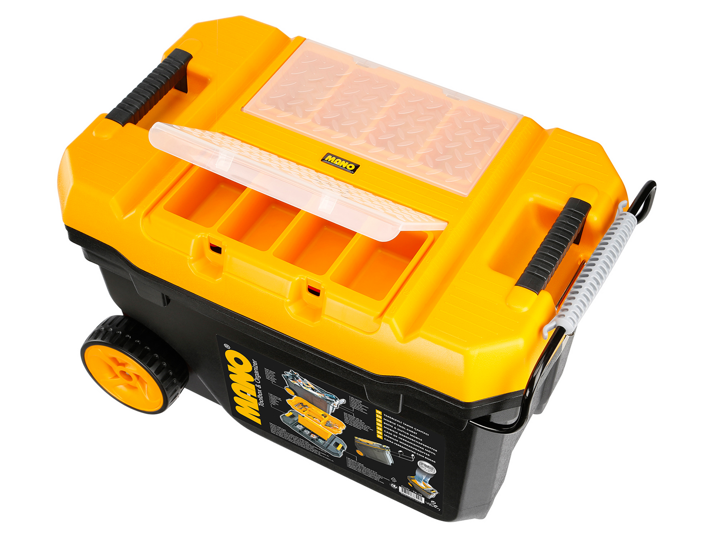 Työkalupakki Mano Pro vedettävä metallilukoilla 2 lokerikkoa