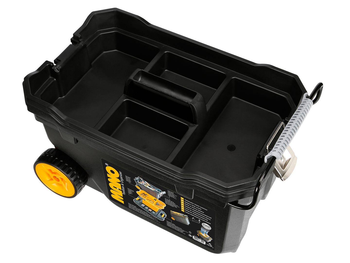 Työkalupakki Mano Pro vedettävä metallilukoilla 2 lokerikkoa