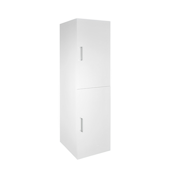 Pyykkikaappi Tammiholma Viilu jaloilla valk 40x40x140cm pyökki/poppelivaneria