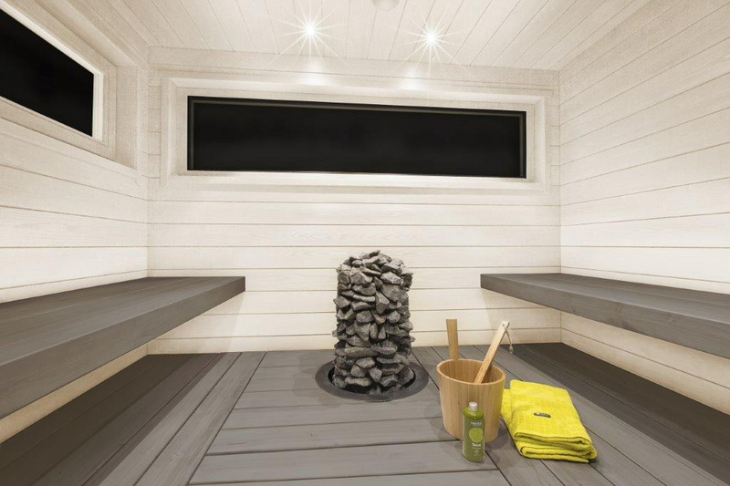 Saunapaneeli Cello Lauha 14x120x2070 kuusi STS4 päätypontattu vaalea harjattu