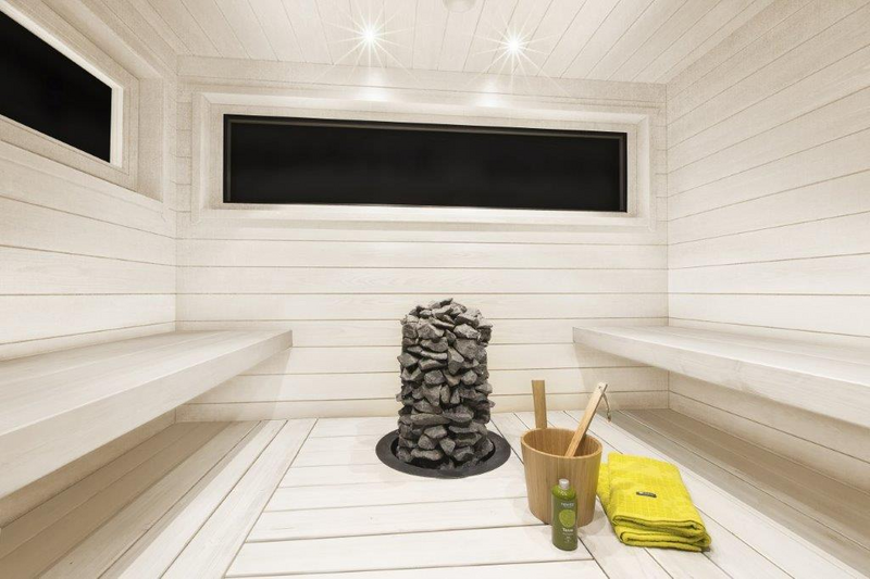 Saunapaneeli Cello Lauha 14x120x2070 kuusi STS4 päätypontattu vaalea harjattu