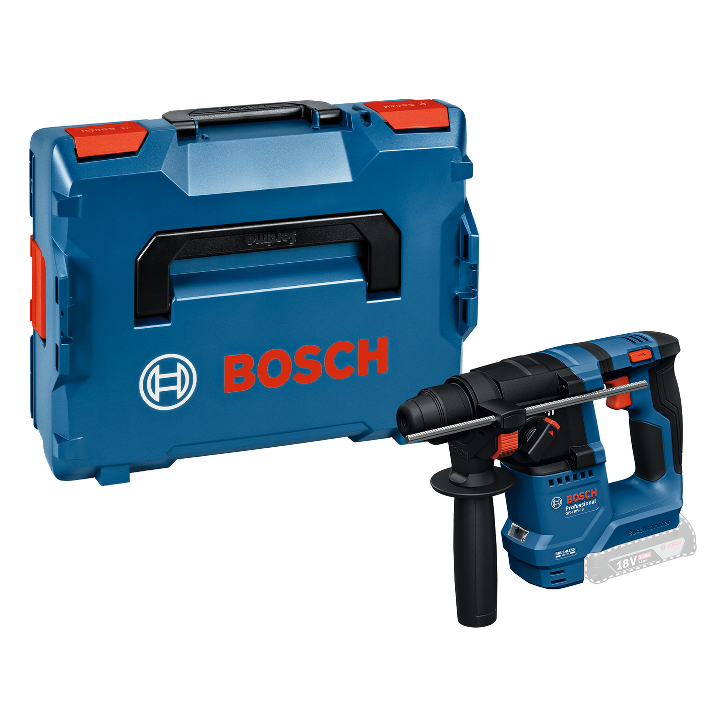 Akkuporavasara Bosch GBH 18V-18 Solo L-Boxx