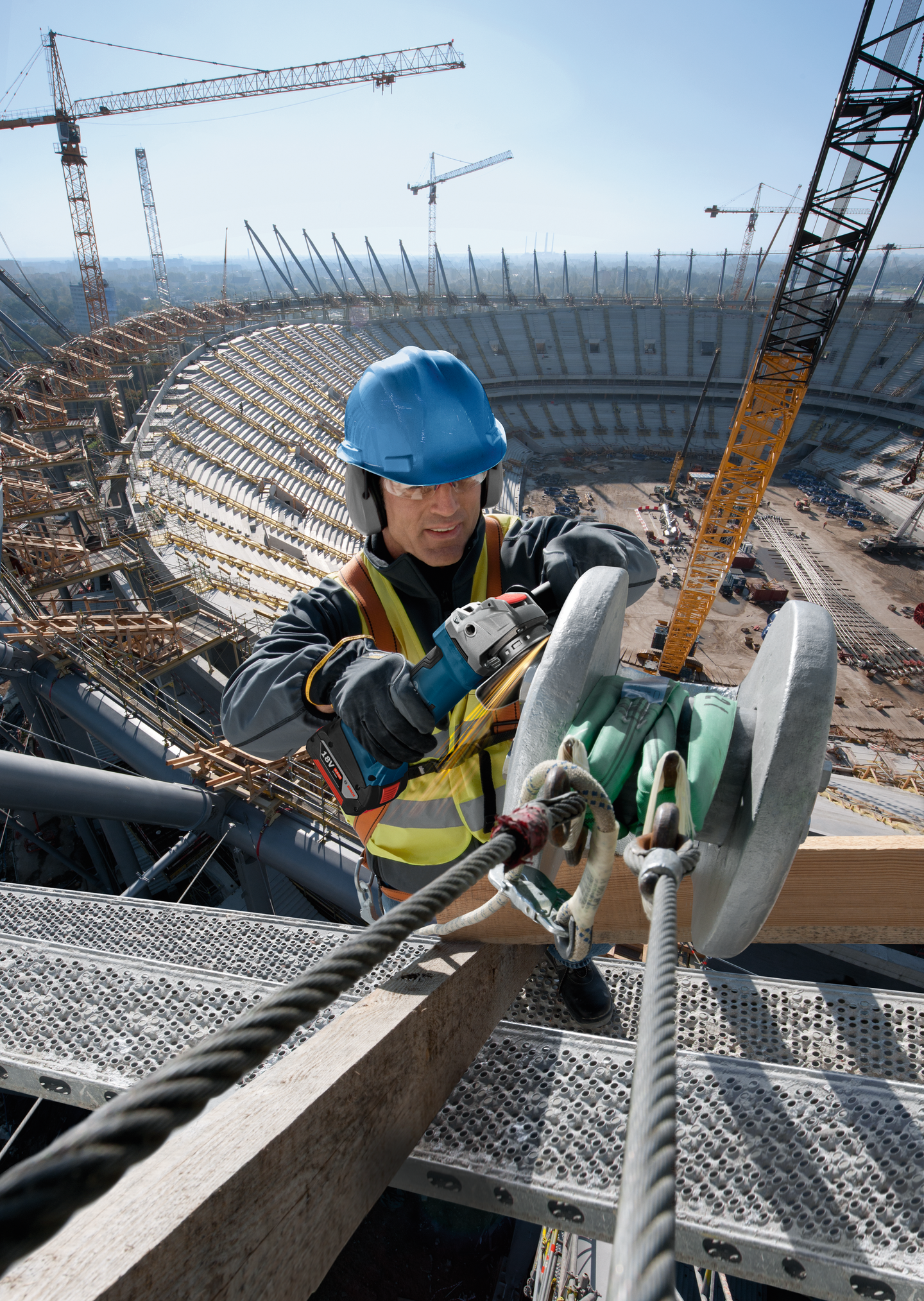 Akkukulmahiomakone Bosch GWX 18V-8 125 mm Solo