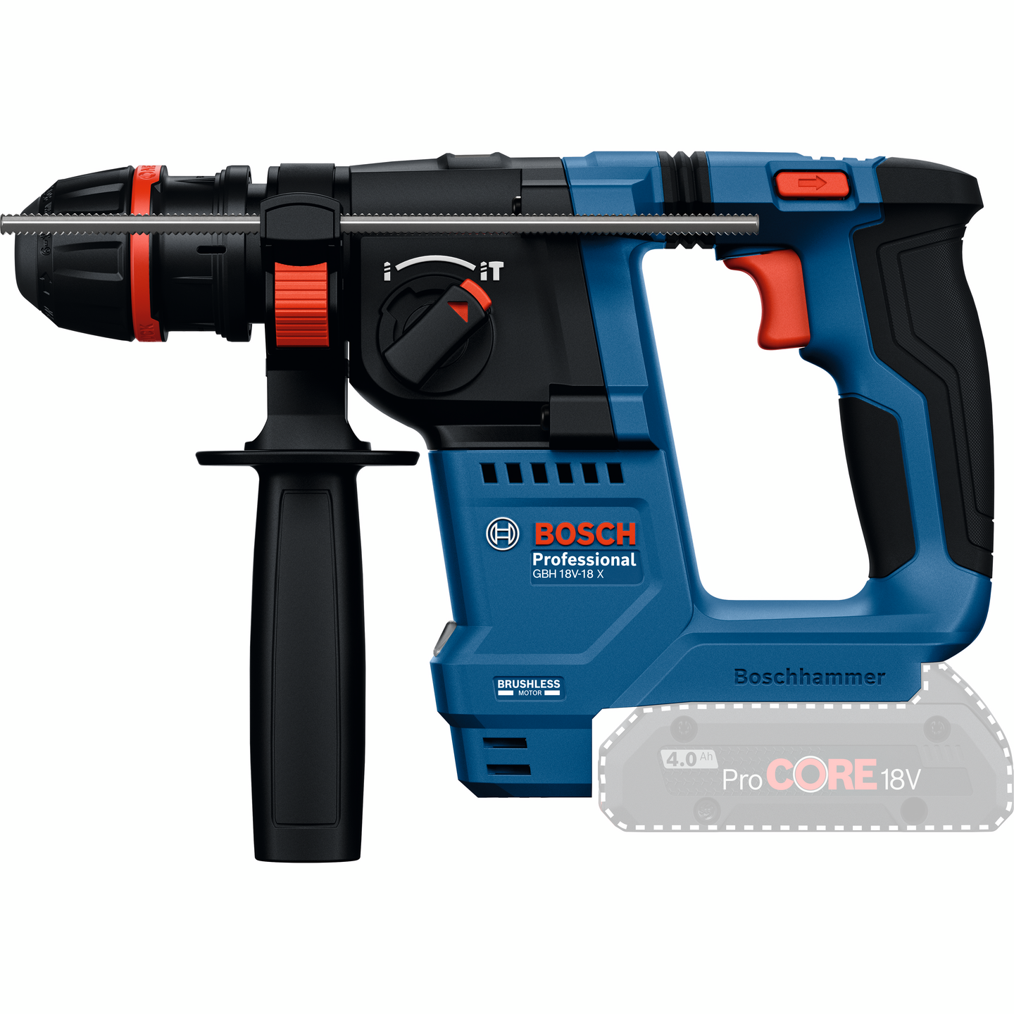 Akkuporavasara Bosch GBH 18V-18 X 2x2,0Ah GDE 24 L-Boxx