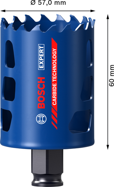 Reikäsaha Bosch EXPERT Tough Material Power Change Plus 57mm Carbide