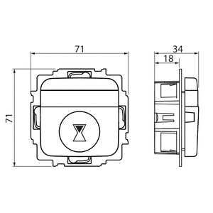 Ajastin ABB Jussi T210-214 15m-8h/10A IP21 UK valkoinen