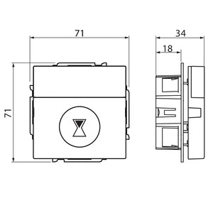 Ajastin ABB Impressivo T210-84 15m-8h/10a Ip21 Uk Va