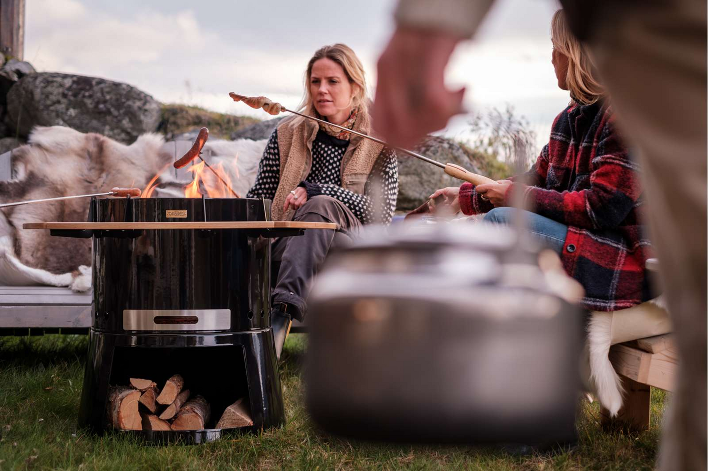 Grillitikku Espegard teleskooppimalli pussissa