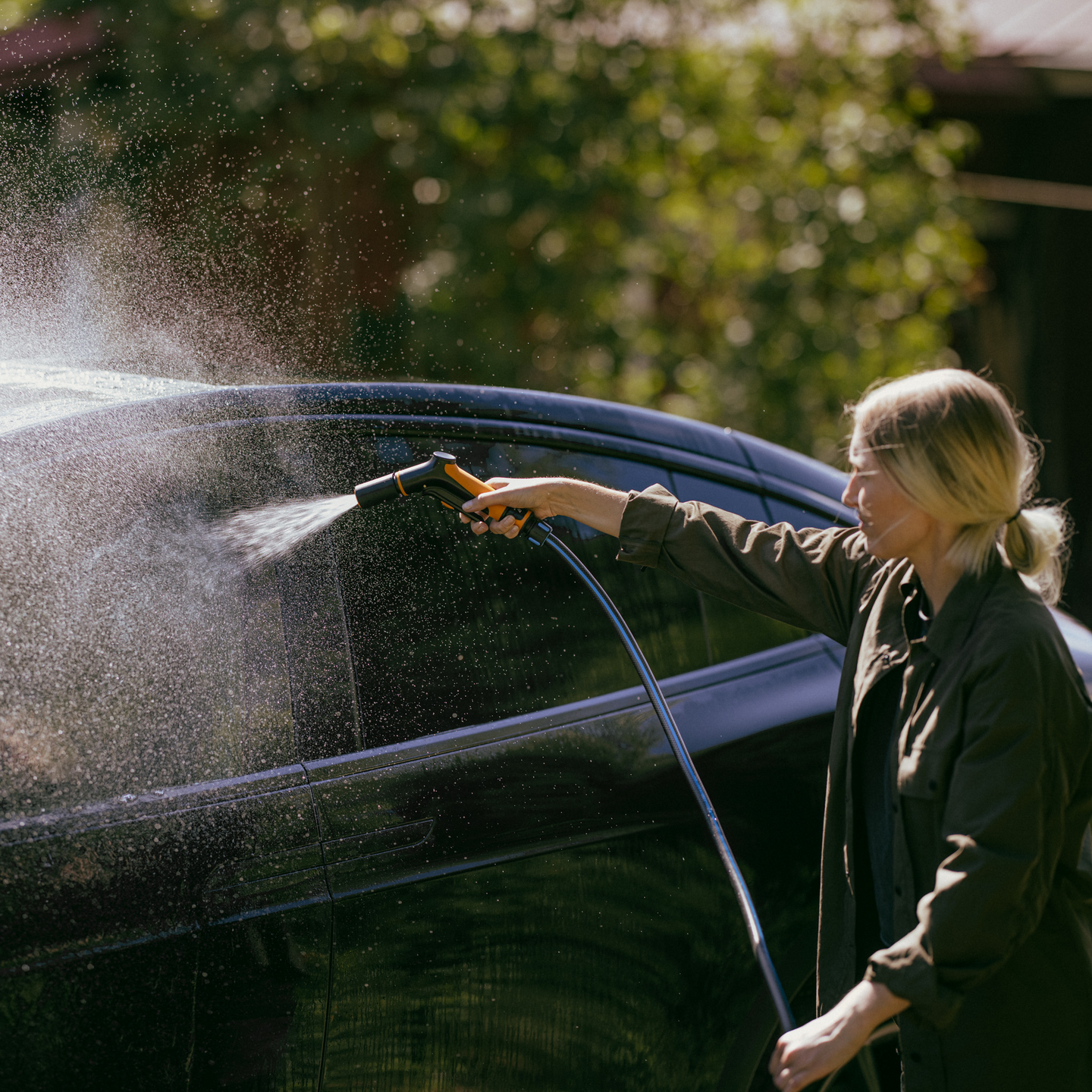 Puutarhaletku Fiskars X-series 13mm ( (1/2”) 50m