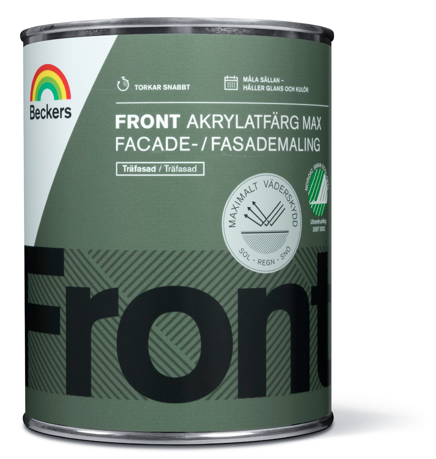 AKRYLATFÄRG FRONT MAX 1 UTEVIT 1L