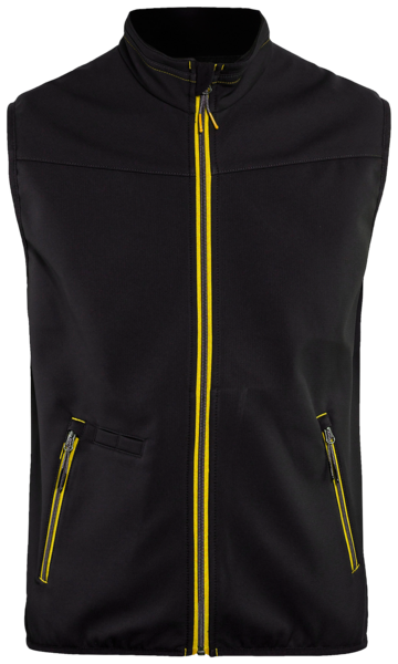 3850 BLÅKLÄDER SOFTSHELLVÄST SVART/VARSE, LGUL L