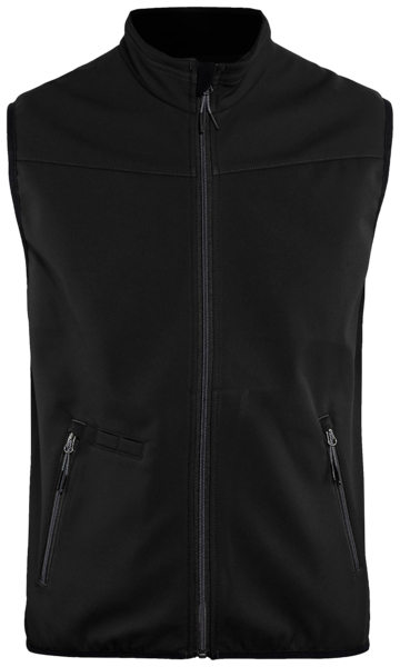 3850 BLÅKLÄDER SOFTSHELLVÄST SVART/MÖRKG, RÅ L