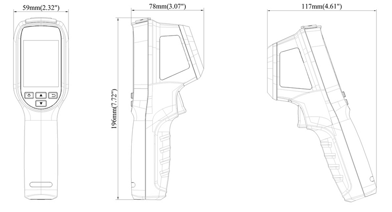 Lämpökamera Hikmicro Eco-v 96x96 25Hz -20...+550°C
