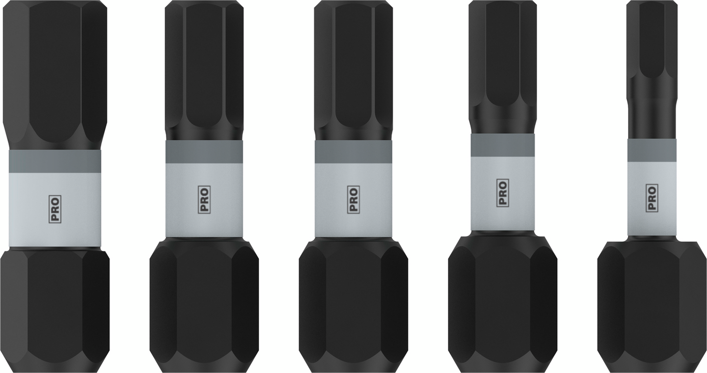 BITSSET BOSCH IMPACT H3-H6 25MM 5 DE
