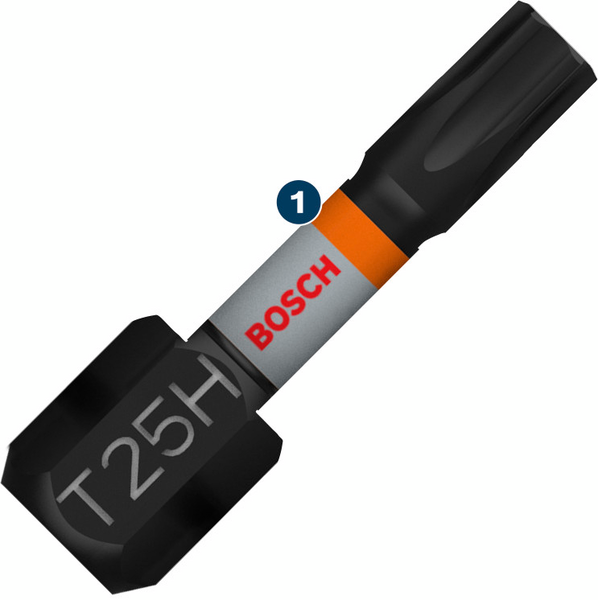 BITSSET BOSCH IMPACT T10H-40H 25MM, 8 DELAR