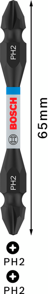 BITS BOSCH IMPACT PH2/PH2 65MM