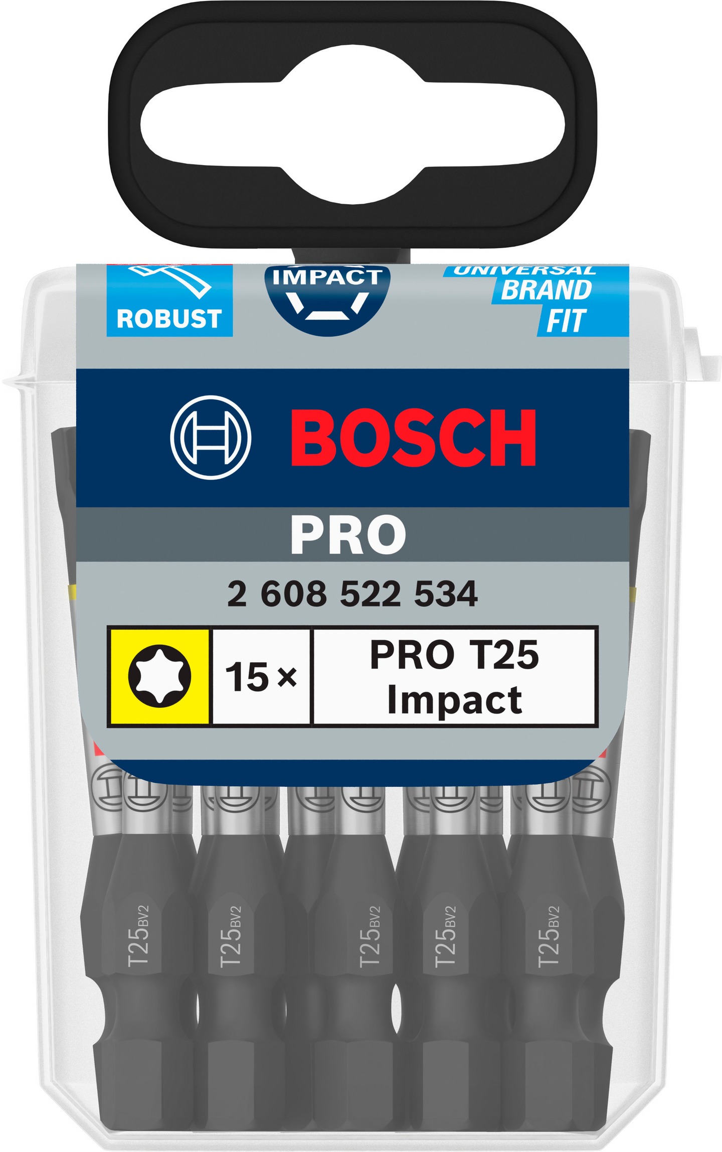 BITS BOSCH IMPACT T25 55MM 15ST