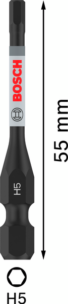 BITS BOSCH IMPACT H5 55MM 2ST