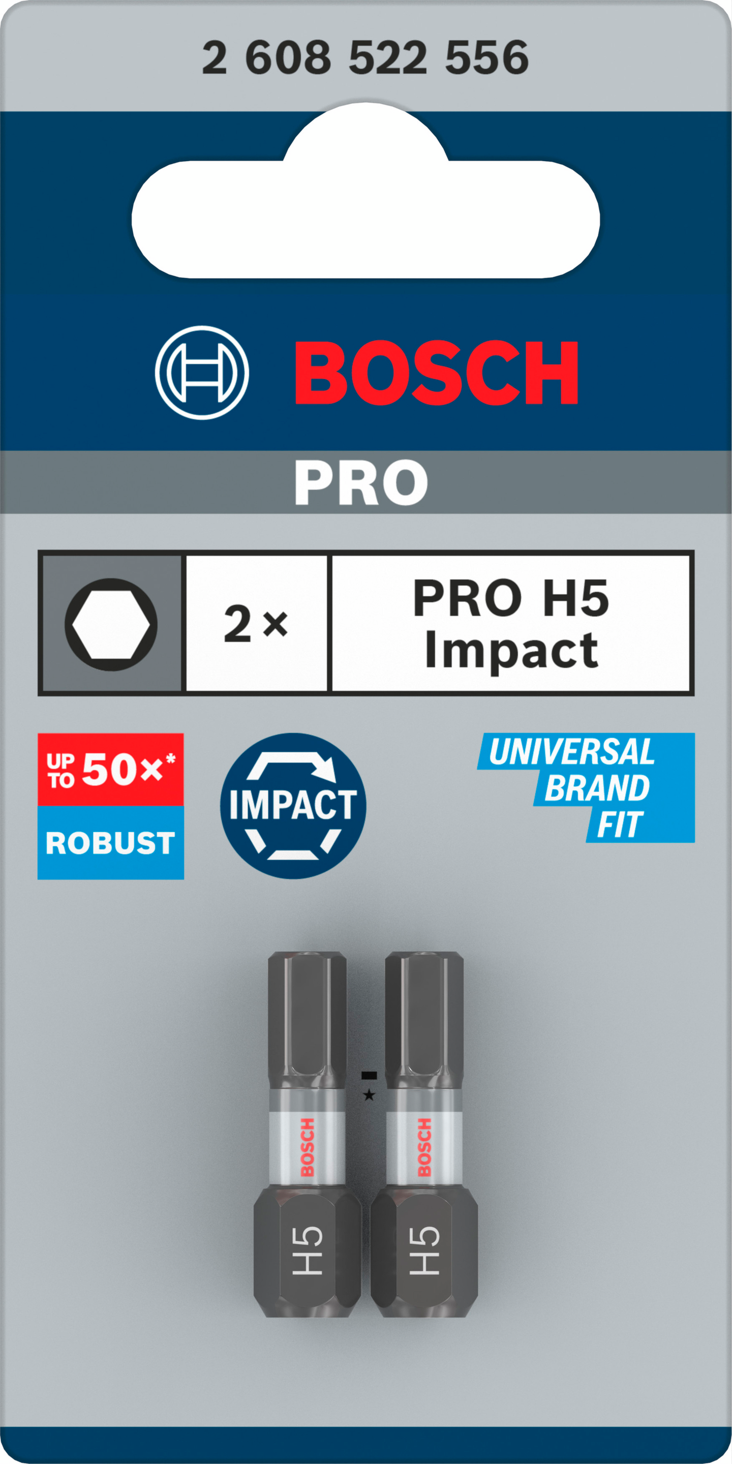 BITS BOSCH IMPACT H5 25MM 2ST