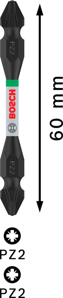 BITS BOSCH IMPACT PZ2/PZ2 65MM