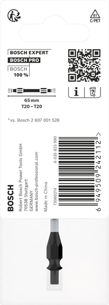 BITS BOSCH IMPACT T20/T20 65MM