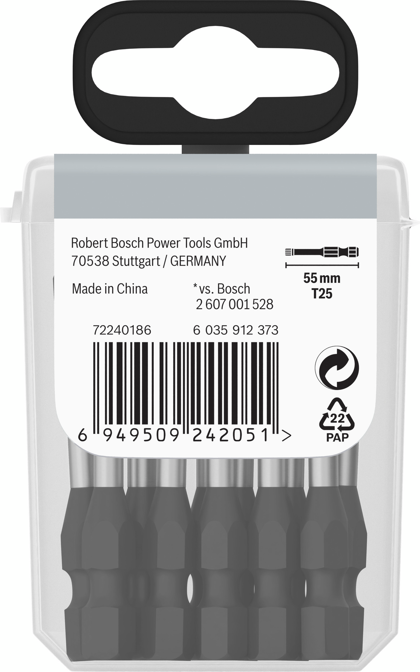 BITS BOSCH IMPACT T25 55MM 15ST