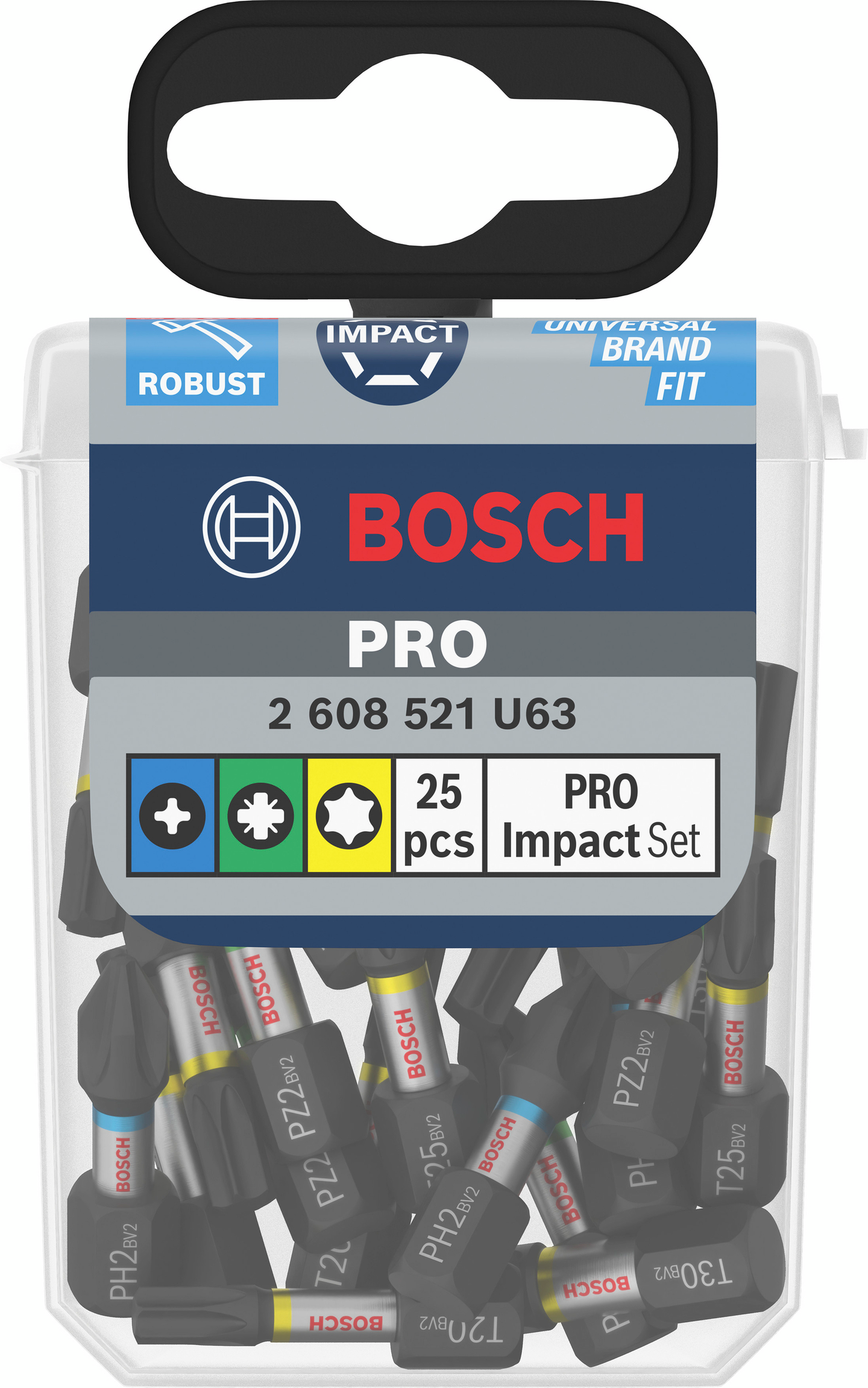 BITSSET BOSCH IMPACT PH/PZ/T 25MM, 25 DELAR