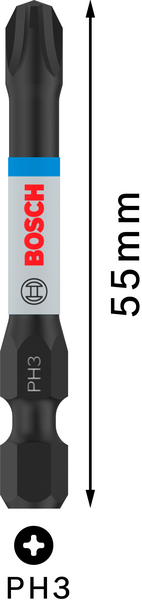 BITS BOSCH IMPACT PH3 55MM 2ST