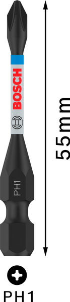 BITS BOSCH IMPACT PH1 55MM 2ST