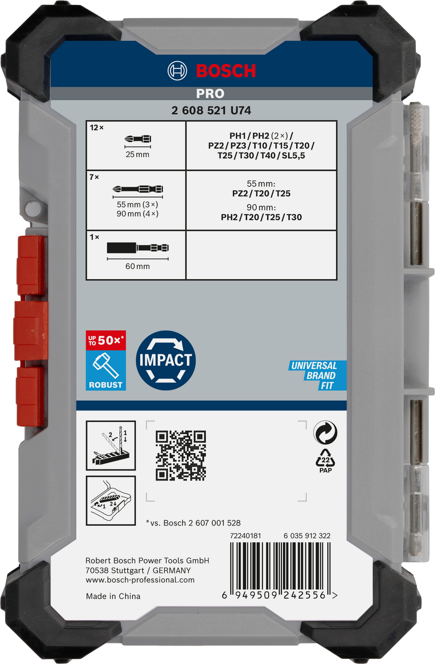 BITSSET BOSCH IMPACT 20 DELAR