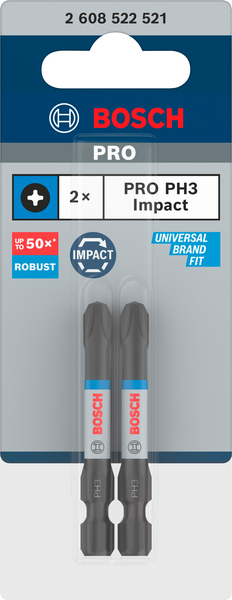 BITS BOSCH IMPACT PH3 55MM 2ST